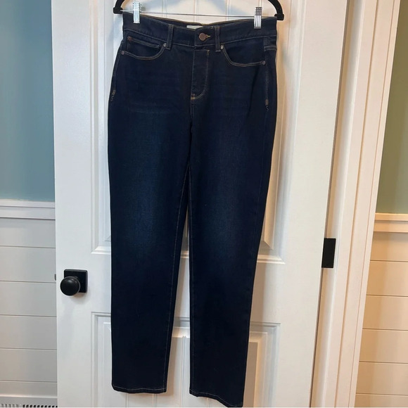 Soft Surroundings Ultimate Denim Relaxed Jean. Nightfall Wash. Size Small. - Picture 2 of 15